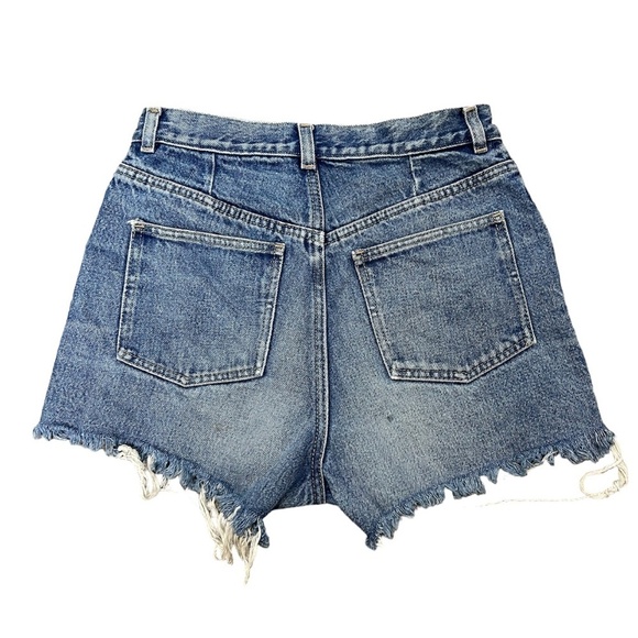 Vintage 100% cotton cut off high rise jeans shorts - Picture 3 of 13